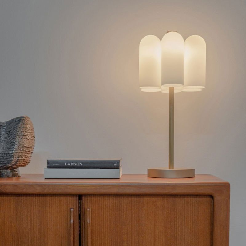 Schwung Odyssey 6 Burnished Brass Table Lamp